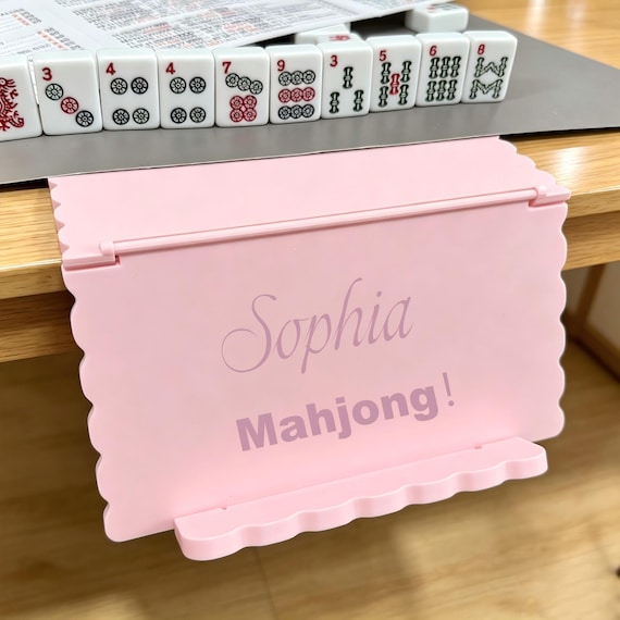 Personalized Mahjong Card Holder,3DPrinted Foldable Mahjong Game Card Rack,Mahjong Accessories,Home Game Night Accessory,Mahjong Player Gift