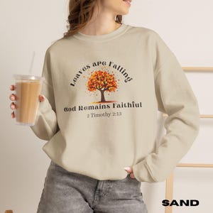 Herbstliches Bibelvers-T-Shirt, „Gott bleibt treu“-Sweatshirt