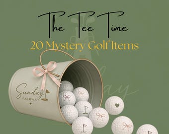 The Tee Time-Golf Mystery Bundle | Golf Gift for Her | Curated Golf Accessories | Surprise Golf Box | Golfer Gift
