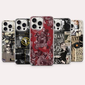 Nirvana Phone Case Rock Music Group Cover for iPhone 17, 16, 15, 14, 13, 12, Samsung S26, S25, S24, S23, A16, A56, Pixel 10, 9A