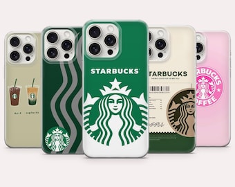 Starbucks Phone Case Coffee Lover Latte Cover for iPhone 17, 16, 15, 14, 13, 12, Samsung S26, S25, S24, S23, A16, A56, Pixel 10, 9A