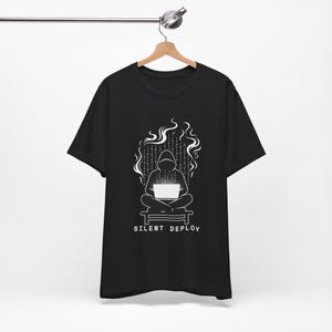 Coding Shirt | Funny Programmer T-Shirt | Silent Deploy Developer Tee | Software Engineer Gift | Computer Science Coder | Unisex Streetwear