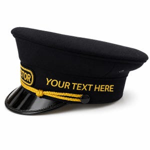 Embroidered Train Conductor Hat - Etsy