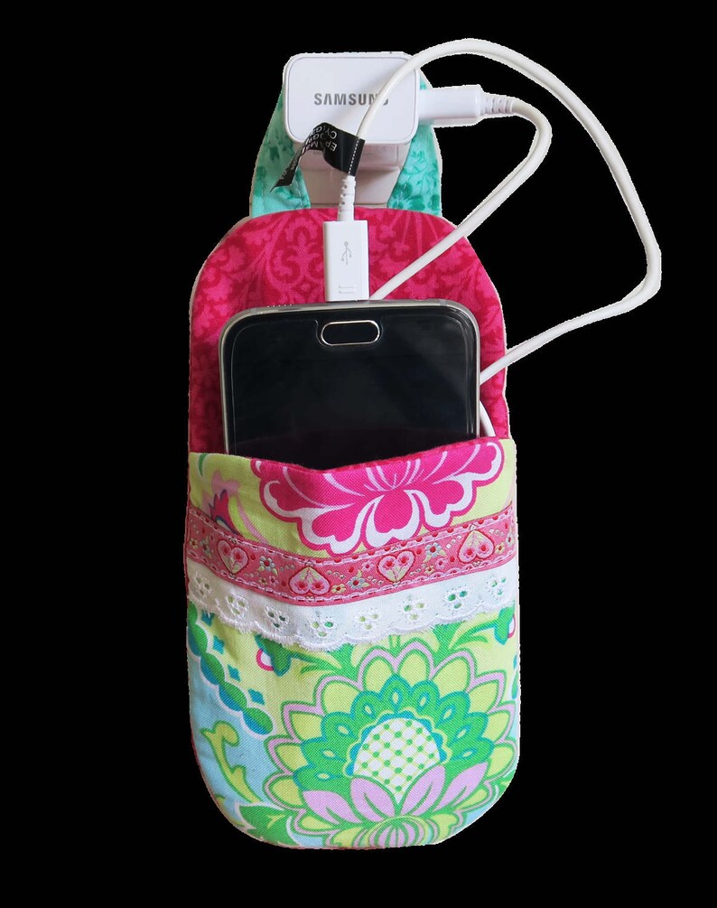 Cell Phone Charger Holder Pattern DIY Tutorial PDF Etsy