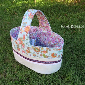 Fabric Basket Pattern DIY Tutorial PDF image 2