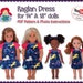 Raglan dress for 14" and 18" dolls like Wellie Wishers and American Girl dolls | InSTAnT DOWNLOAD