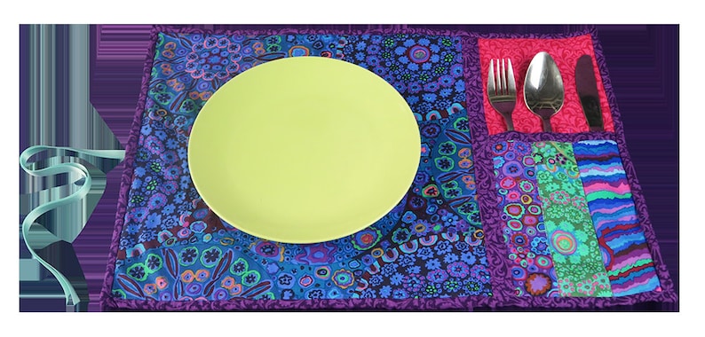 Picnic Placemat with cutlery pockets DIY Tutorial PDF by Sami Dolls image 3