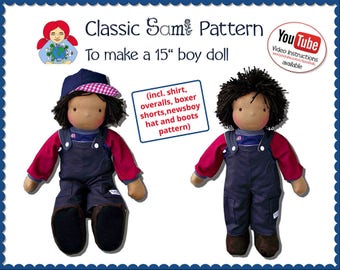 15 inch Classic Sami Boy Doll Waldorf Doll Pattern | PDF DOWNLOAD