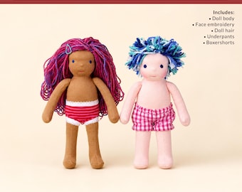 8 Inch Waldorf Doll Sewing Pattern | Classic Sami Doll PDF | Cloth Doll Pattern | Instant Download