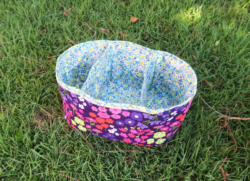 Storage Basket With Dividers Pattern DIY Tutorial PDF Etsy