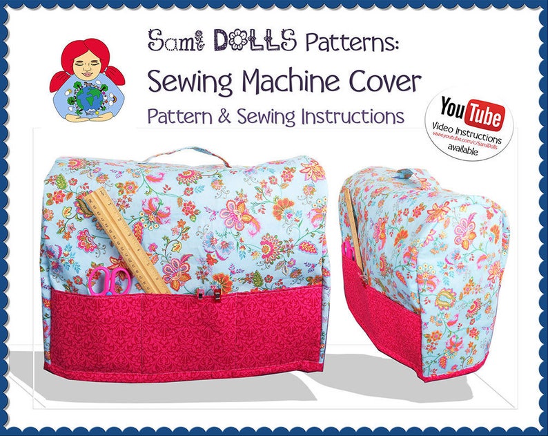 Sewing Machine Cover Pattern DIY Tutorial PDF Etsy