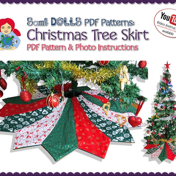 Christmas Tree Skirt | DIY Tutorial PDF Download | by Sami Dolls