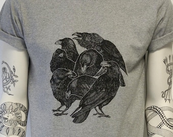 Crow Shirt Bird T Shirt Birdlover T-Shirt Animallover Bird T-Shirt Bird Lover Gift