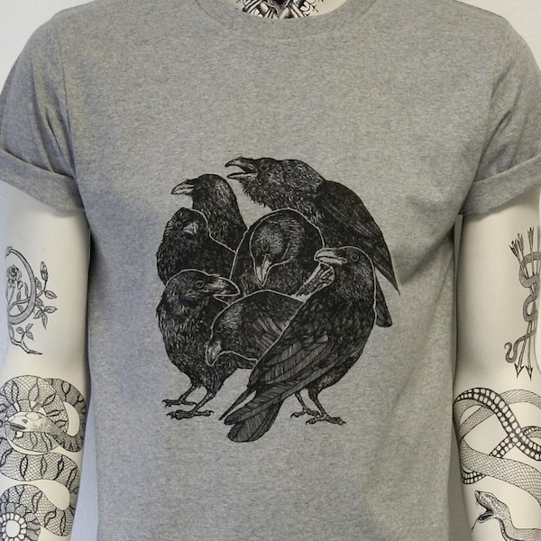 Crow Shirt Bird T Shirt Birdlover T-Shirt Animallover Bird T-Shirt Bird Lover Gift