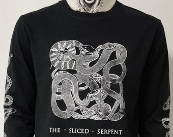 snake longsleeve shirt snake print long sleeve serpent