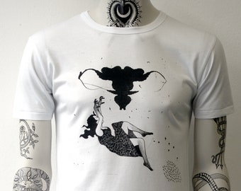 Rorschach, hand printed, dreams, psychology, therapy, inkblot