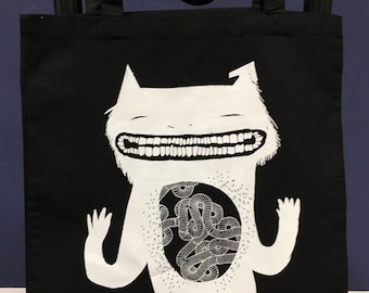 MONSTERCAT, Baumwolltasche, Jutebeutel