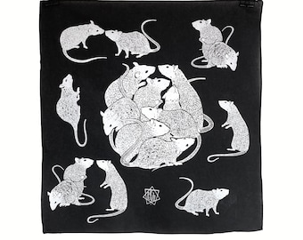 Bandana Ratte Halstuch Tier Ratte Tierliebhaber Nager Haustier Ratte