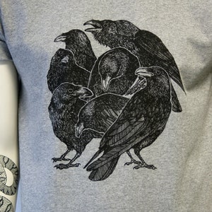 Krähe Shirt Vogel T Shirt Vogelliebhaber T-Shirt Animallover Vogel T-Shirt Vogel Liebhaber Geschenk Bild 3