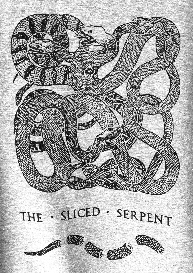 Snake T Shirt Serpent t-shirt hand printed, snake, snake image 7