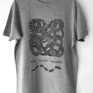 Snake T Shirt Serpent t-shirt hand printed, snake, snake image 6