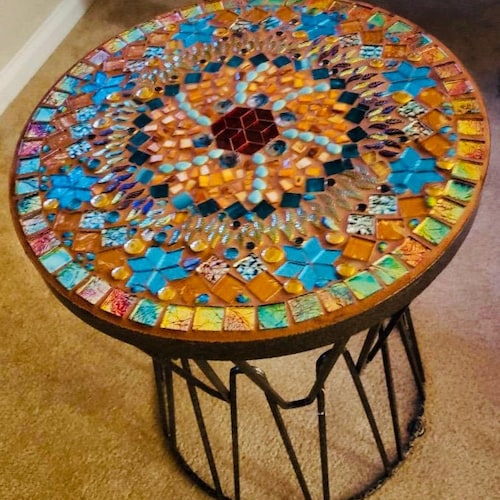 Mosaic BIRDBATH Garden Art Unique Table CUSTOM ONLY - Etsy