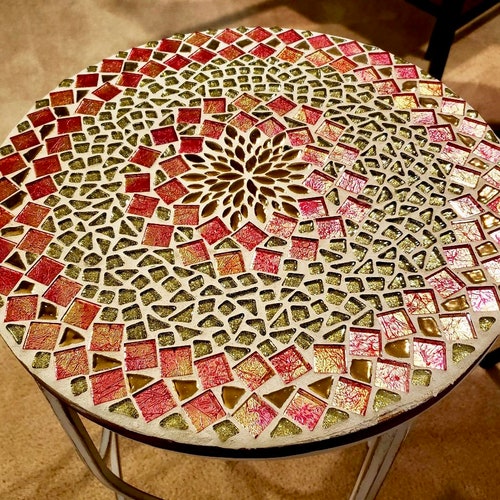 Mosaic Side Table Made to Order Etsy