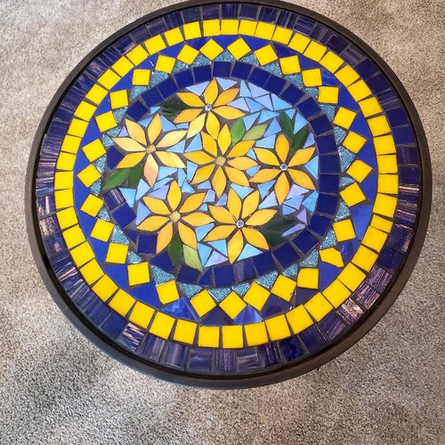Mosaic Side Table Made to Order Etsy