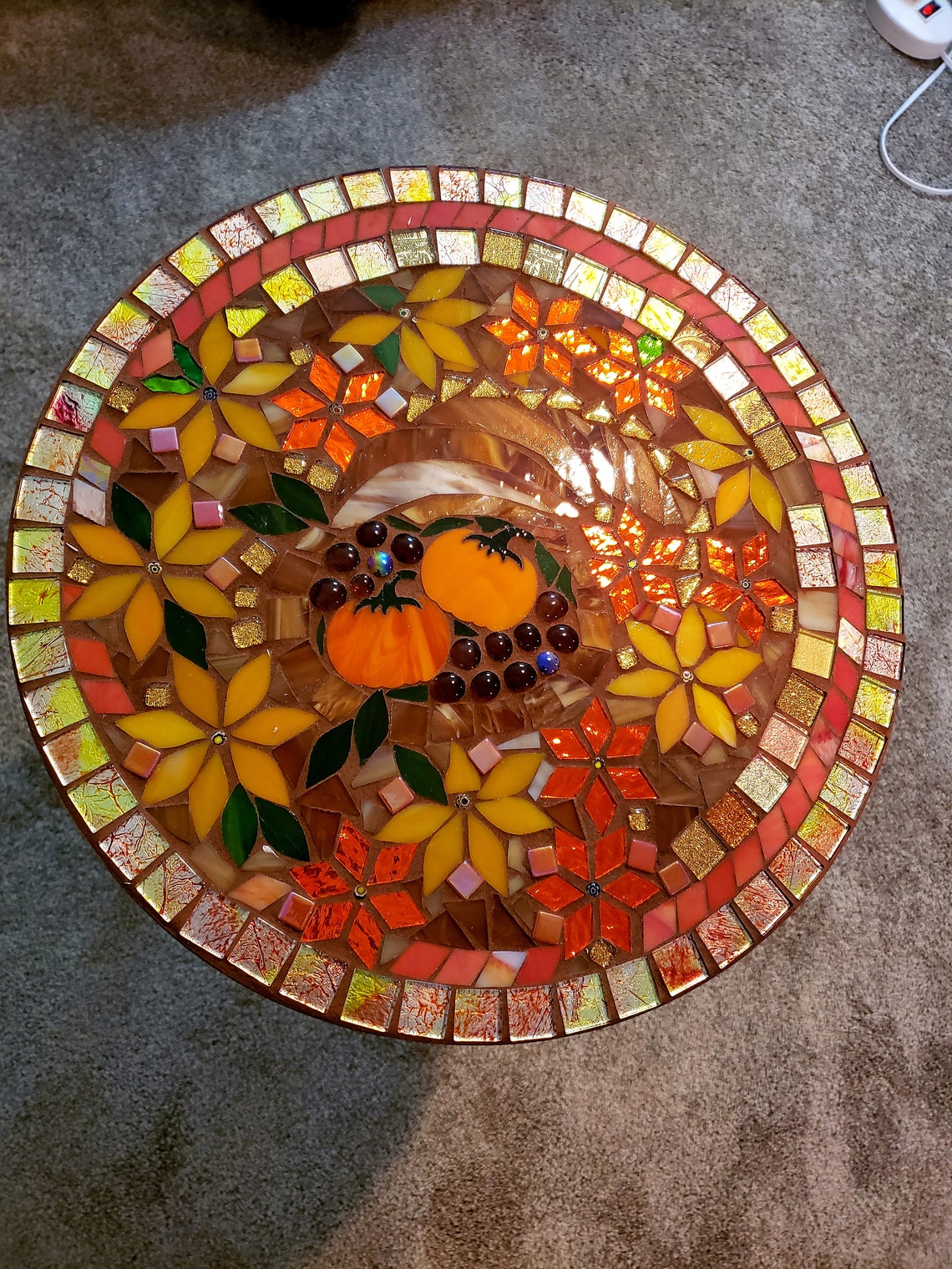 Mosaic Lazy Susan Etsy
