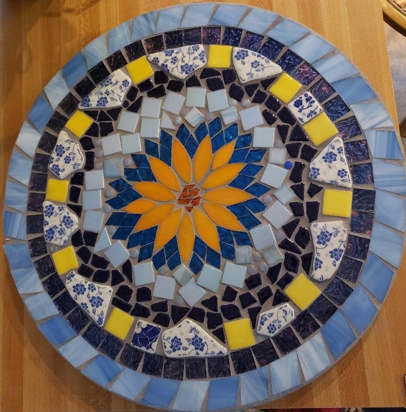 Mosaic Lazy Susan Etsy