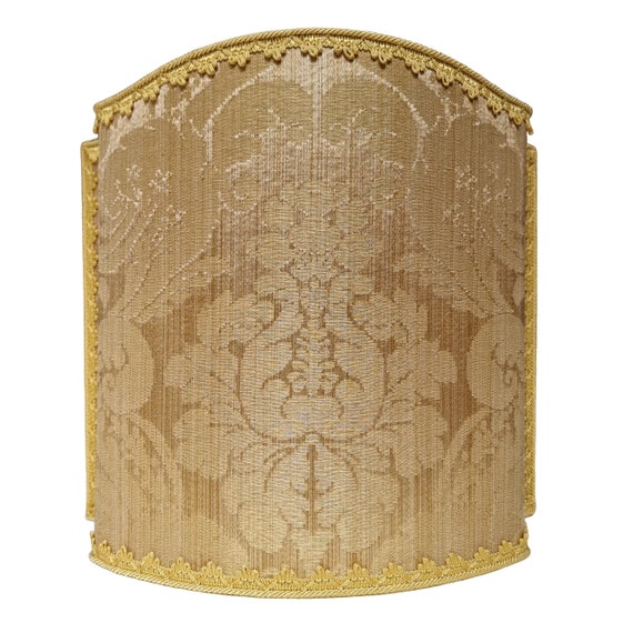 Gold 2024 silk lampshade