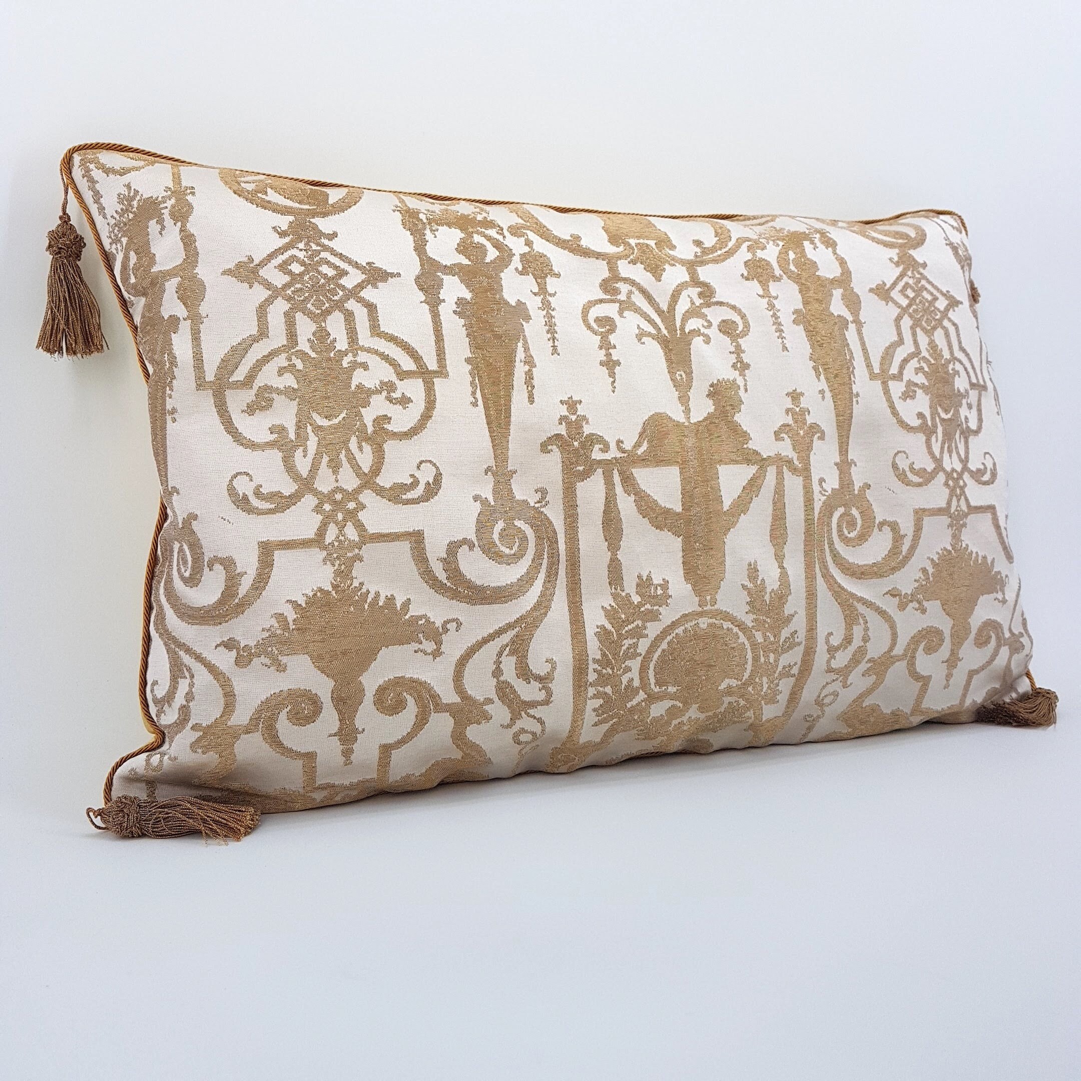 gold-quaste-ecken-kissenbezug-seide-brokat-rubelli-stoff-wei-etsy-de