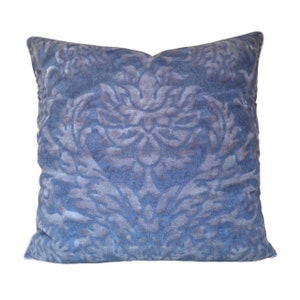 Fortuny Fabric Pillow Case Navy Monotones Texture Barberini Pattern - Made in Italy