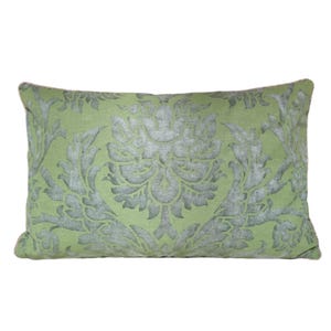 Fortuny Fabric Pillow Case Garden Monotones Texture Barberini Pattern - Made in Italy