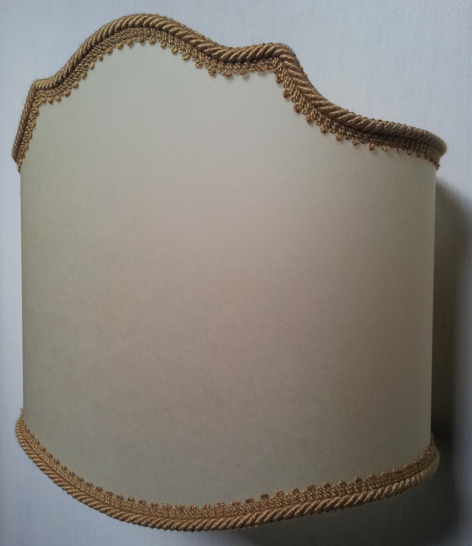 Wall Light Parchment Half Lamp Shade Wall Lamp Handmade in Etsy UK