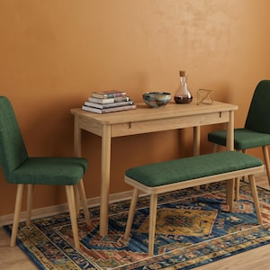 Extendable Wooden Dining Table, Space-Saving Console for Small Apartments