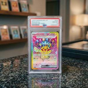 2025 M2a Jp Pikachu ex Special Art Rare 234 PROXY Card Slab PSA 10 Modern Anime Collector Card Desk Esthetic
