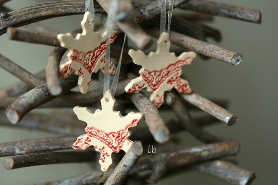 Fiocco Di Neve Di Natale In Ceramica Bianca - Ornamento Personalizzabile Per Albero O Regalo LH9347 - 3