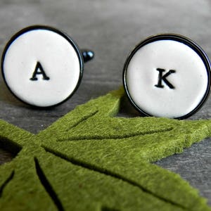 Gemelos personalizados personalizados, gemelos de boda con monograma, letras mayúsculas, regalo para el padre de la novia, novio, padrino de boda, padrino de boda personalizado