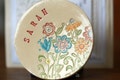 Ceramic Ring Dish Personalized Flower Plate Colorful Mother's Day Gift  Pottery Ring Holder Bridal Shower Jewelry Dish product logo