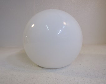 Prescolite Opal Globe Light Shade 13-in White 11880 Vintage Glass