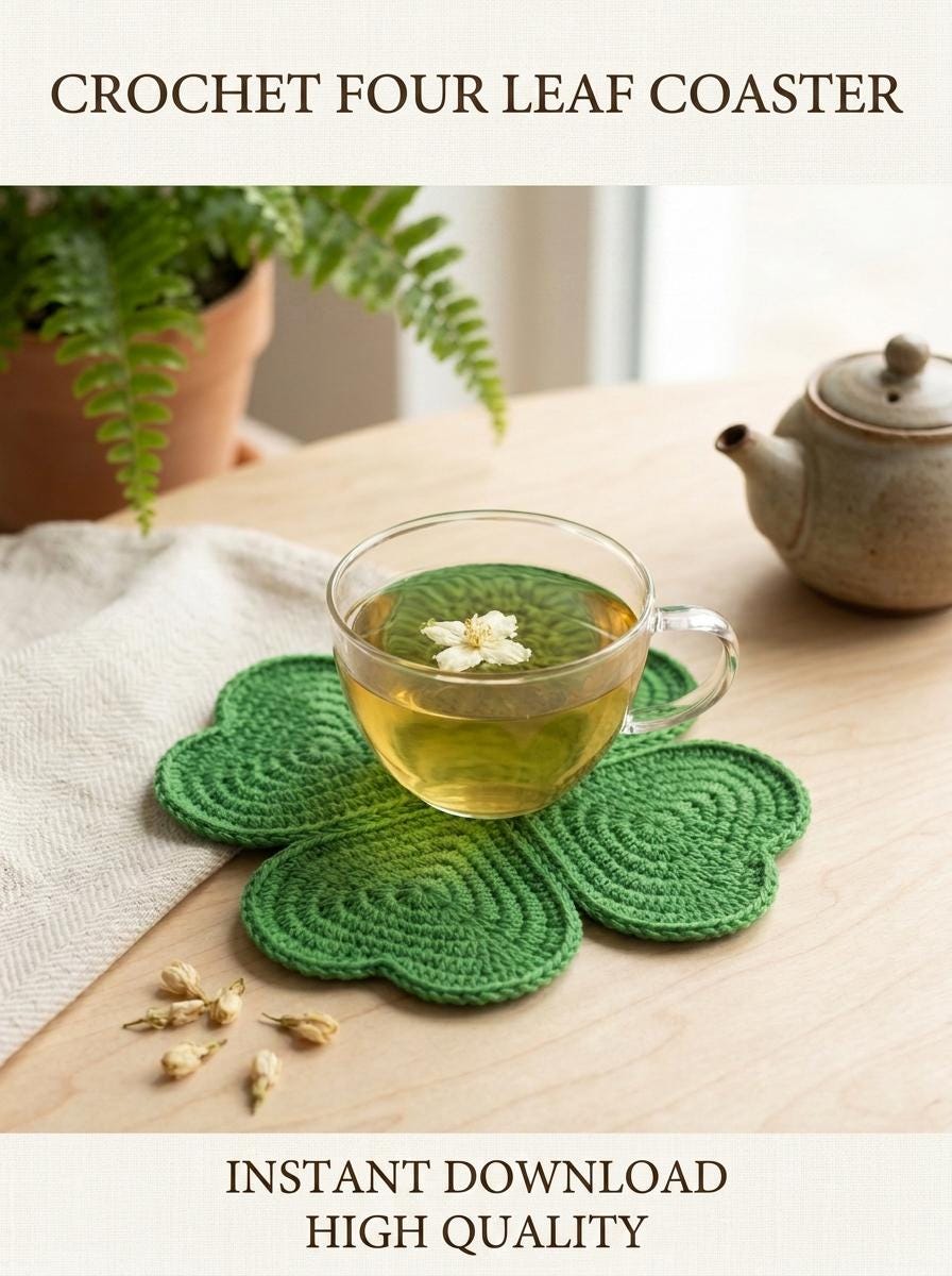 Shamrock Amigurumi Clover Pattern