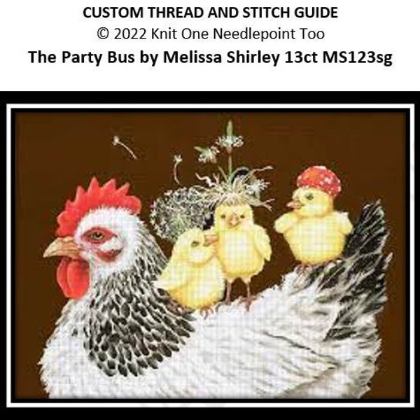 Stitch Guide for The Party Bus by Vicki Sawyer for Melissa Shirley MS123sg