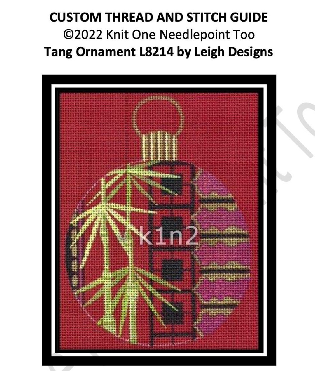 hannahページ Stitch Guide for Tang Ornament by Leigh Designs L8214 - Etsy