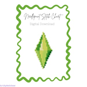 Sims Diamond Needlepoint Chart | Digital Download PDF