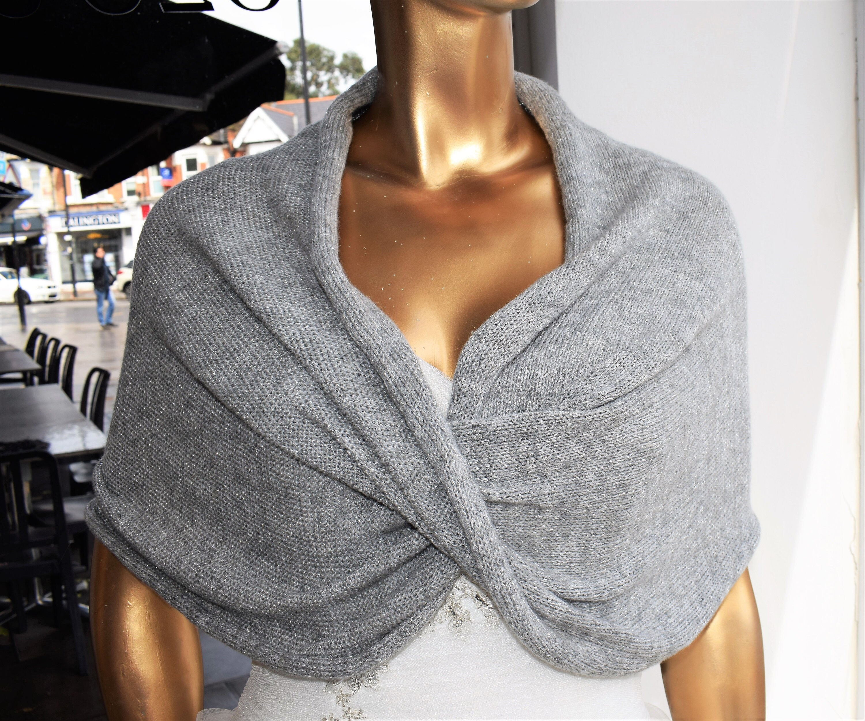 Pure Cashmere Bridal Loop Bolero Shrug . Spring Wedding Etsy