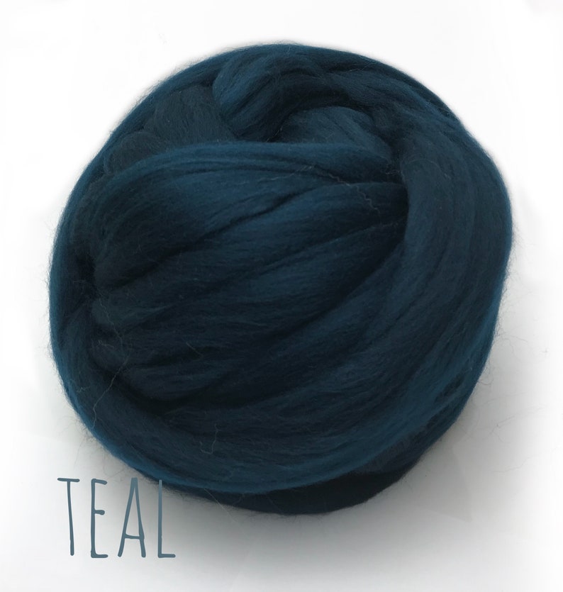 Teal Super Chunky Wool Yarn for Arm Knitting Giant Yarn Jumbo Etsy UK