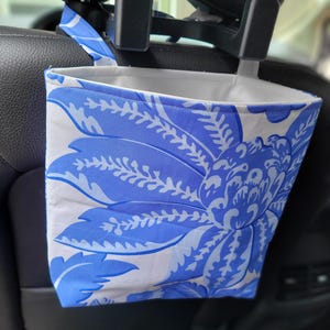 Waterproof, Wipeable and Washable Floral Print Car Trash Bag, Waterproof Car Trash Bag, Washable Car Trash Bag, Wipeable Car Trash Bag
