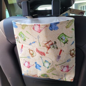 Waterproof, Wipeable and Washable Purple Print Car Trash Bag, Waterproof Car Trash Bag, Washable Car Trash Bag, Wipeable Car Trash Bag