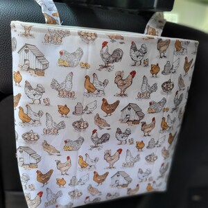 Waterproof, Wipeable and Washable Floral Print Car Trash Bag, Waterproof Car Trash Bag, Washable Car Trash Bag, Wipeable Car Trash Bag